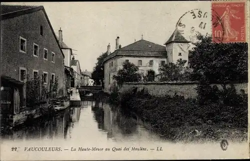 Ak Vaucouleurs Meuse, La Haute Meuse au Quai des Moulins