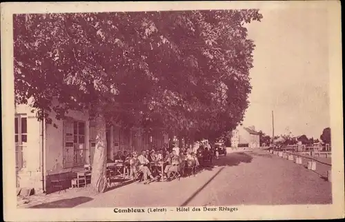 Ak Combleux Loiret, Hotel des Deux Rivages