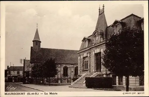 Ak Maurecourt Yvelines, La Mairie