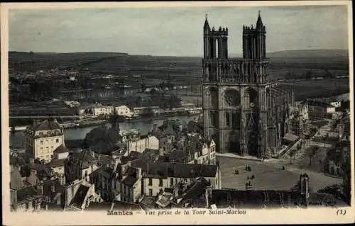 Ak Mantes la Jolie Yvelines, La Tour Saint Maclou