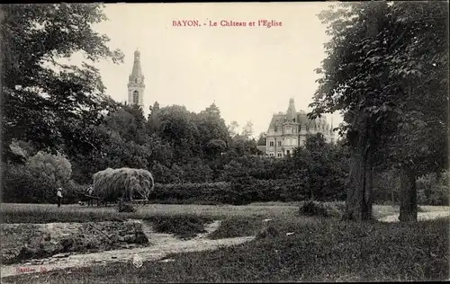 Ak Bayon Meurthe et Moselle, Schloss, Kirche