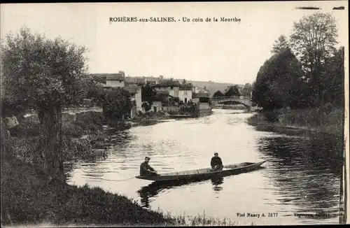 Ak Rosières aux Salines Meurthe et Moselle, Blick auf die Meurthe