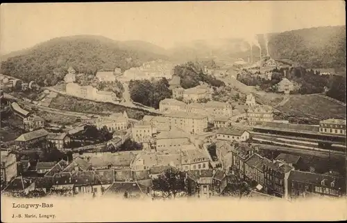 Ak Longwy-Bas Longwy Lothringen Meurthe et Moselle, Gesamtansicht