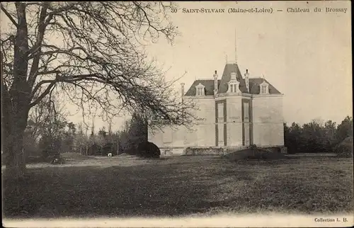 Ak Saint Sylvain d'Anjou Angers Maine et Loire, Château du Brossay