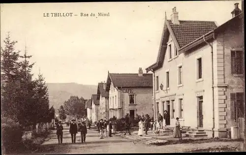 Ak Le Thillot Vosges, Rue du Menil
