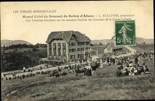 Ak Lothringen Vosges, La Neige au Ballon d'Alsace, Grande Rue