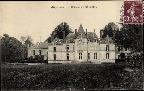 Ak Clery Loiret, Chateau de l'Emerillon