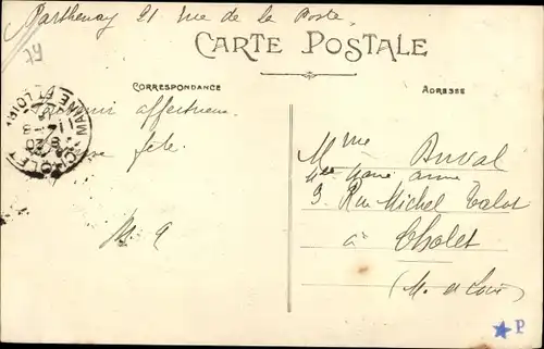 Ak Parthenay Deux Sèvres, Viaduc du Chemin de fer