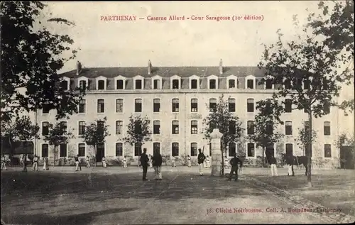 Ak Parthenay Deux Sèvres, Caserne Allard