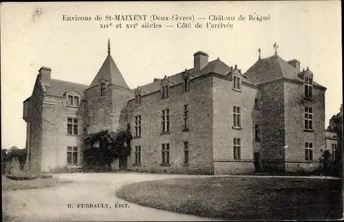 Ak Saint Maixent l’École Deux Sèvres, Chateau de Reigne XIV et XVI siecles