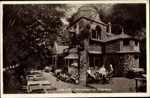 Ak Linz am Rhein, Winzerhaus am Kaiserberg