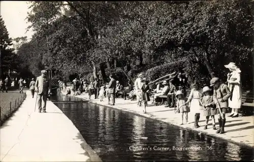 Ak Boscombe Bournemouth Dorset, Chrildren's Corner