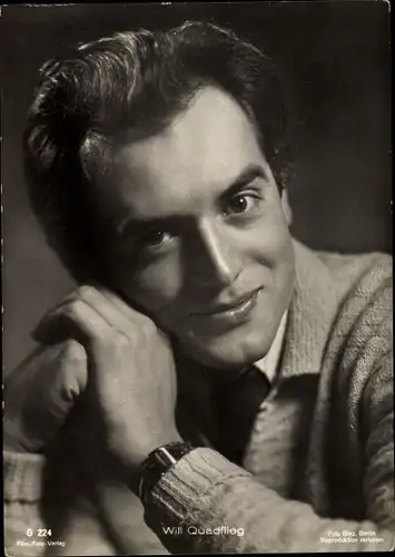 Ak Schauspieler Will Quadflieg, Portrait