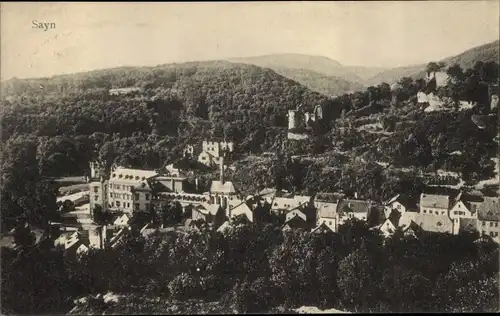 Ak Sayn Bendorf Rheinland Pfalz, Gesamtansicht