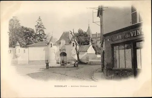 Ak Herblay Val d'Oise, Ancien Chateau feodal