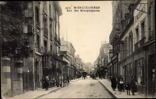 Ak Bois Colombes Hauts de Seine, Rue des Bourguignons