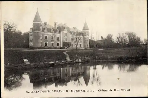 Ak Saint Philbert en Mauges Maine et Loire, Château de Bois-Girault