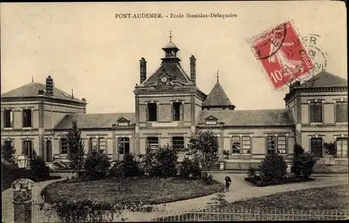 Ak Pont Audemer Eure, Ecole Stanislas Delaquaire