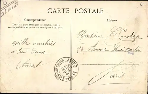 Ak Chateaurenard Loiret, Le Canal, Ancien Fosse du Chateau