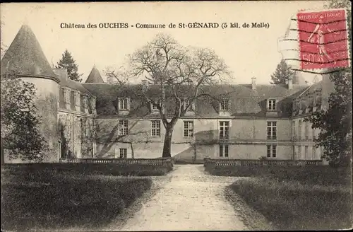Ak Saint Génard Deux Sèvres. Chateau des Ouches