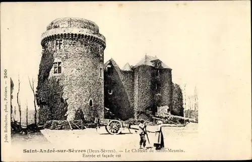 Ak Saint-André-sur-Sèvre Deux Sèvres, Chateau de Saint Mesmin