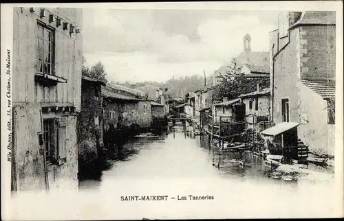 Ak Saint Maixent l’École Deux Sèvres, Les Tanneries