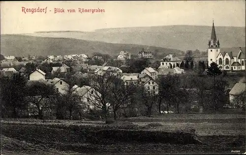 Ak Rengsdorf im Westerwald, Panorama vom Römergraben