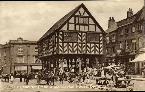 Ak Ledbury Herefordshire, Market Place, Old Market House