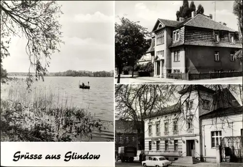 Ak Glindow Werder an der Havel, Gaststätte Deutsches Haus, Bootspartie