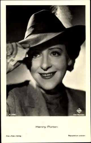 Ak Schauspielerin Henny Porten