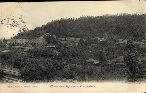 Ak Clermont en Argonne Lothringen Meuse, Vue générale