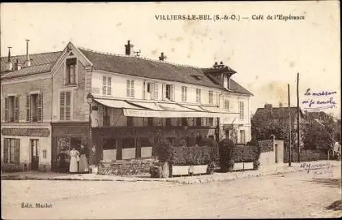 Ak Villiers le Bel Val d'Oise, Café de l'Esperance