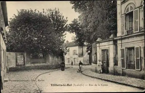 Ak Villiers le Bel Val d'Oise, Rue de la Corne