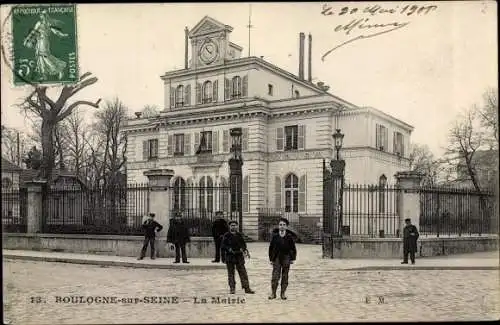 Ak Boulogne sur Seine Hauts de Seine, La Mairie