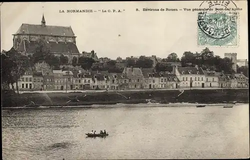 Ak Pont de l'Arche Eure, Vue generale