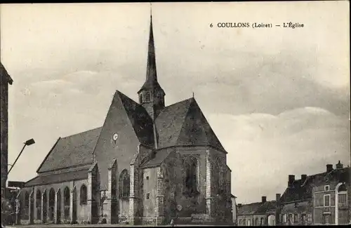 Ak Coullons Loiret, L'Eglise