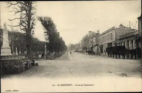 Ak Saint Maixent l’École Deux Sèvres, Avenue Gambetta