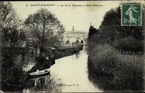 Ak Saint Maixent l’École Deux Sèvres, La Sevre Niortaise