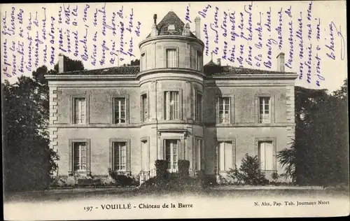 Ak Vouillé Deux Sèvres, Chateau de la Barre