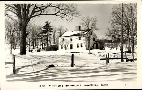 Ak Haverhill Massachusetts USA, Whittier's Birthplace