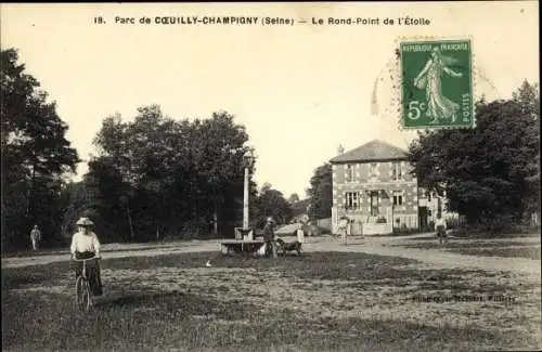 Ak Coeuilly Champigny Val de Marne, Rond Point de l'Etoile