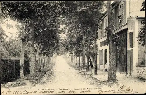 Ak Plessis Trevise Val de Marne, Val Roger, Avenue des Mousquetaires