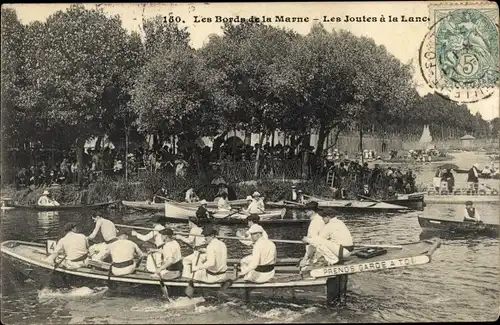 Ak Val de Marne, Les Joutes a la Lance, Bords de la Marne