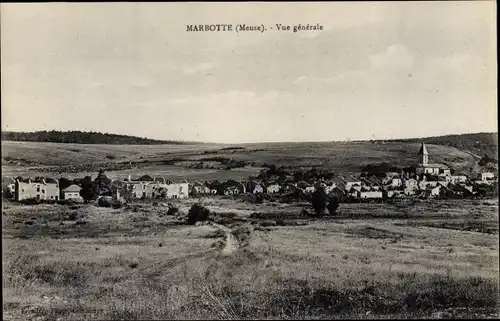 Ak Marbotte Lothringen Meuse, Vue générale