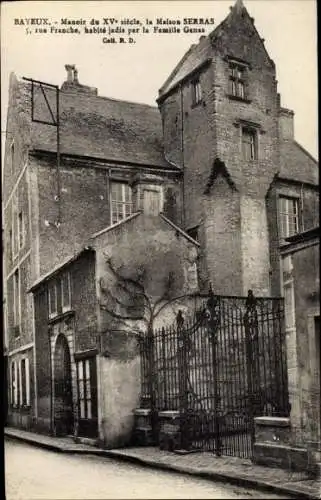 Ak Bayeux Calvados, Manoir du XV siecle la Maison Serras 5, Famille Genas