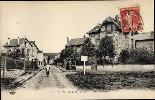 Ak Saint Leu la Foret Val d'Oise, Rue Michelet