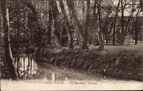 Ak Maule Yvelines, La Mauldre Riviere