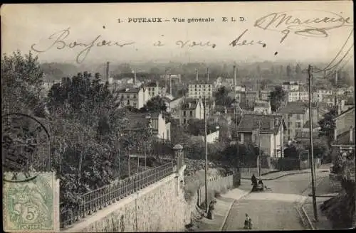 Ak Puteaux Hauts de Seine, Vue générale