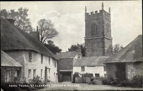 Ak Truro Cornwall, St Clements Church and Village