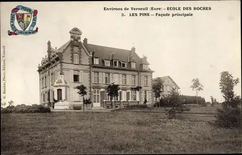 Ak Verneuil Eure, Ecole des Roches